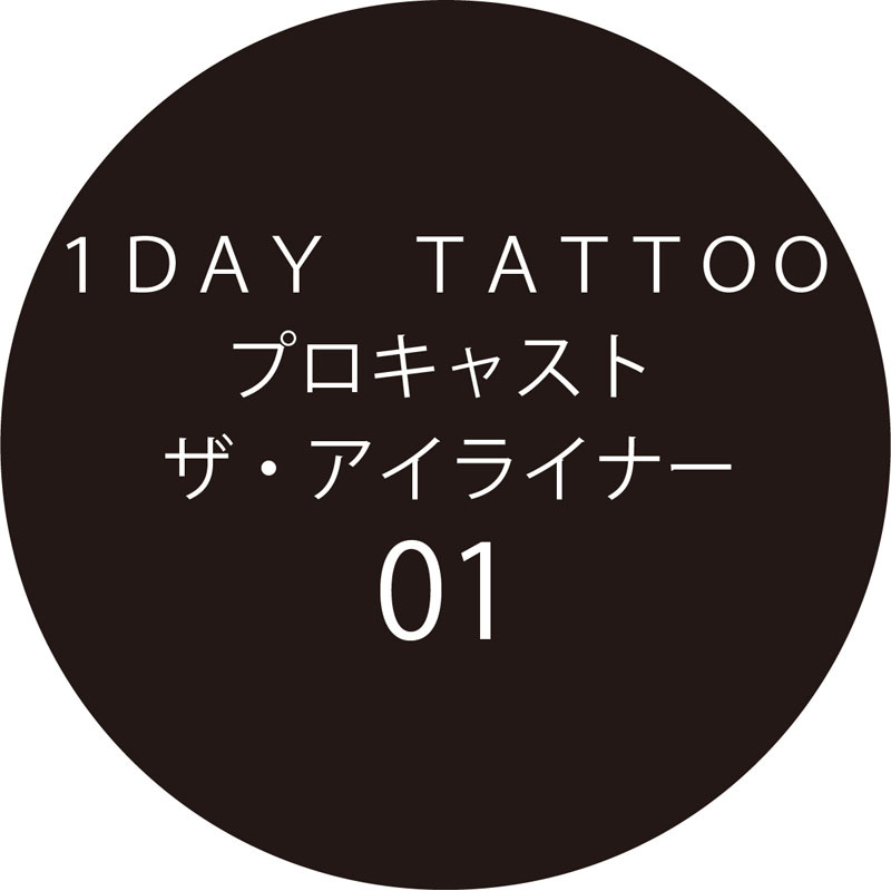 1DAY TATTOO プロキャスト ザ・アイライナー01 アイスブラック