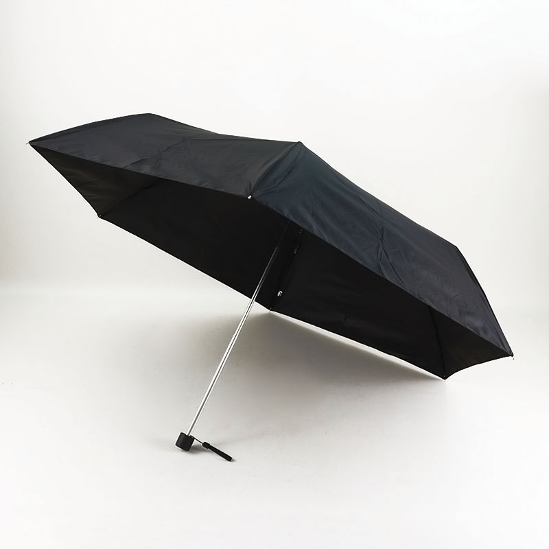 ナチュラルベーシック 晴雨兼用 UV 折たたみ  ブラック 55cm 944-002