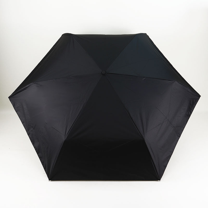 ナチュラルベーシック 晴雨兼用 UV 折たたみ  ブラック 55cm 944-002