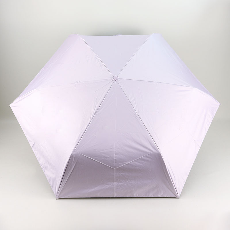ナチュラルベーシック 晴雨兼用 UV 折たたみ  パープル 55cm 944-002