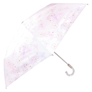 晴雨兼用折傘フローラル ピオニーピンク