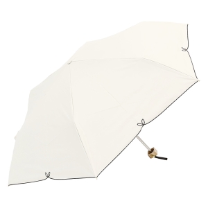 レディース 晴雨兼用 折り畳み傘 フルール 55cm オフホワイト