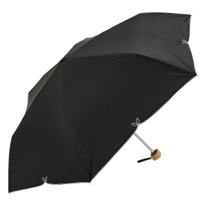 レディース 晴雨兼用 折り畳み傘 フルール 55cm ブラック