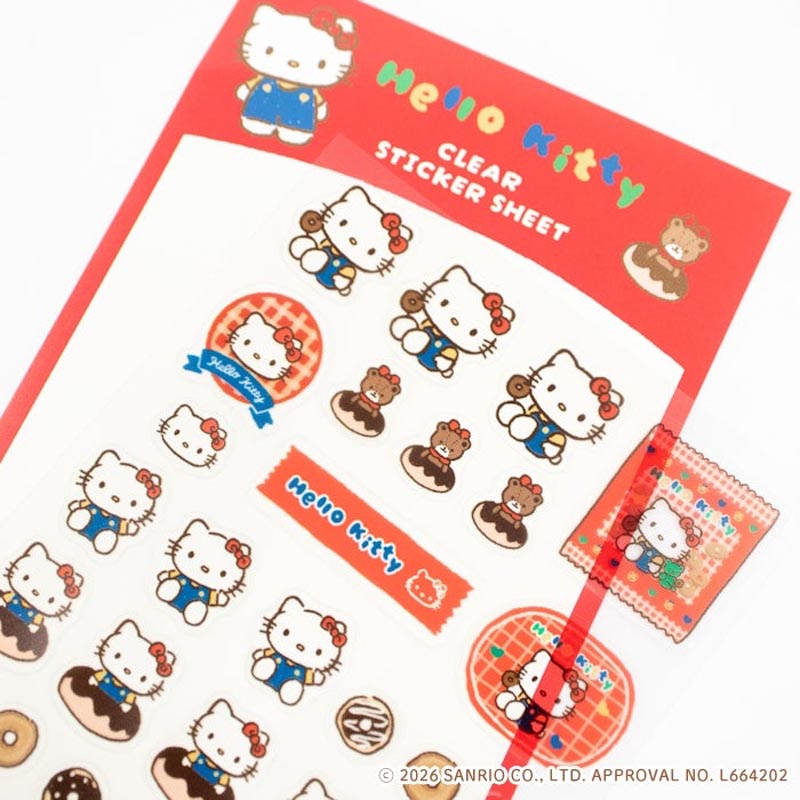 透明シールシート ハローキティ おやつ