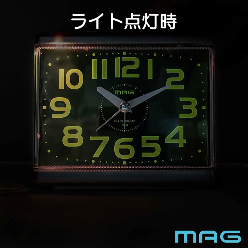 MAG アナログ目覚まし時計 T805SMZ