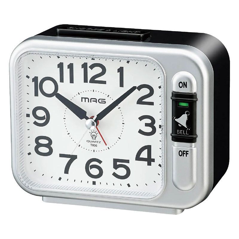 マグ スタンダードなベル音目覚まし時計 T806SMZ
