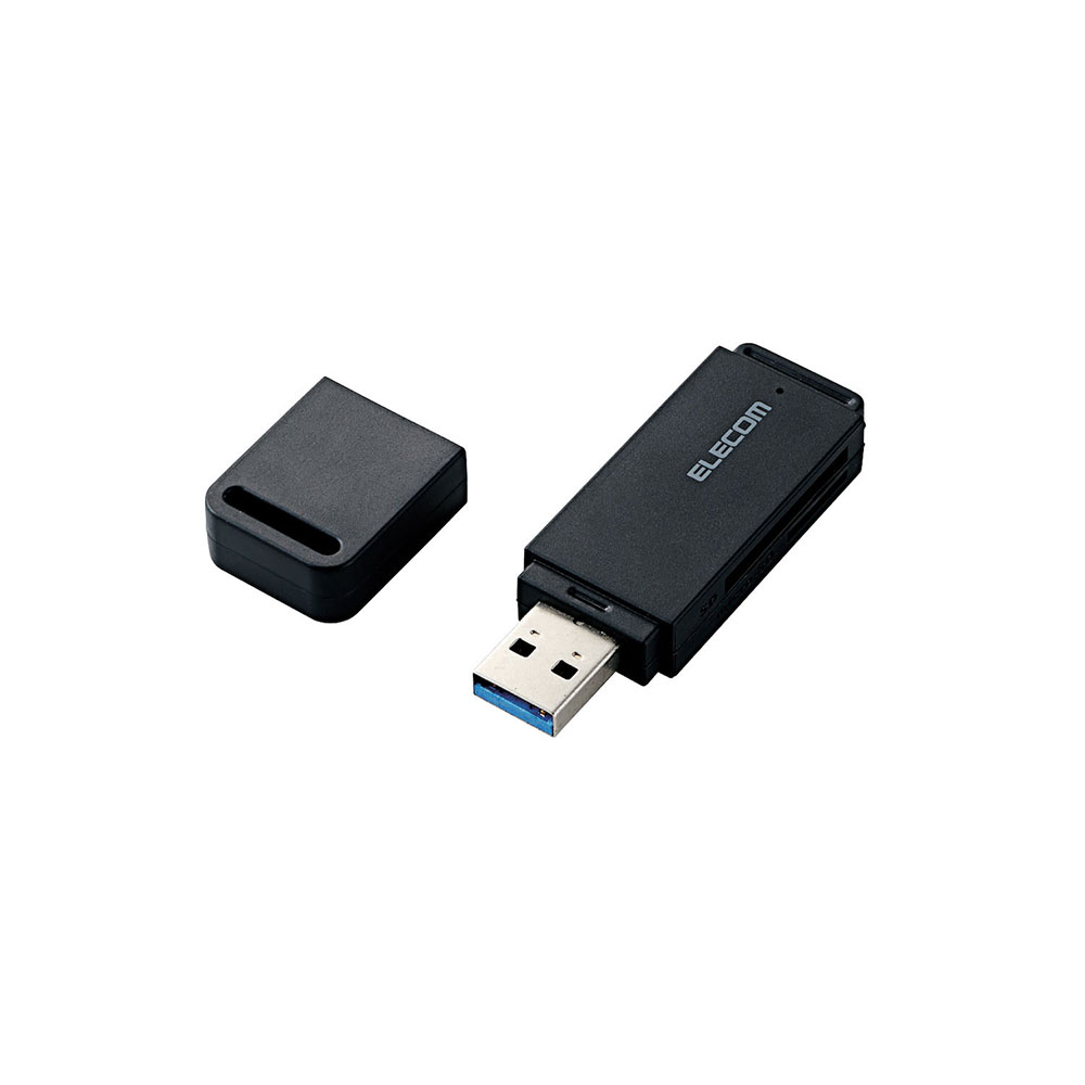 USB3.0対応メモリカードリーダ(スティックタイプ) ブラック