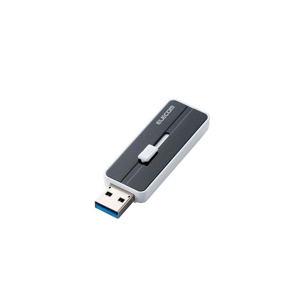 スライド式USBメモリ 16GB ブラック