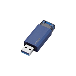 USB3.1(Gen1)対応 ノック式USBメモリ 16GB ブルー