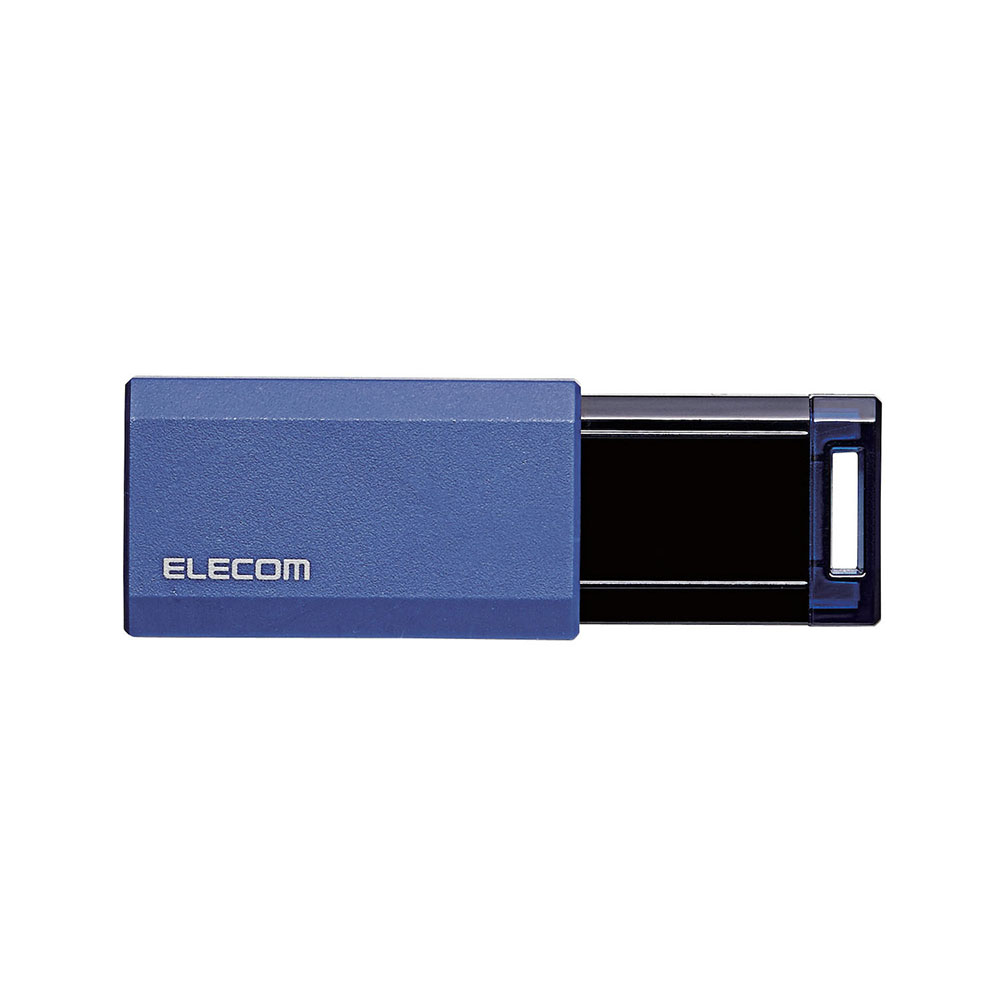 USB3.1(Gen1)対応 ノック式USBメモリ 16GB ブルー