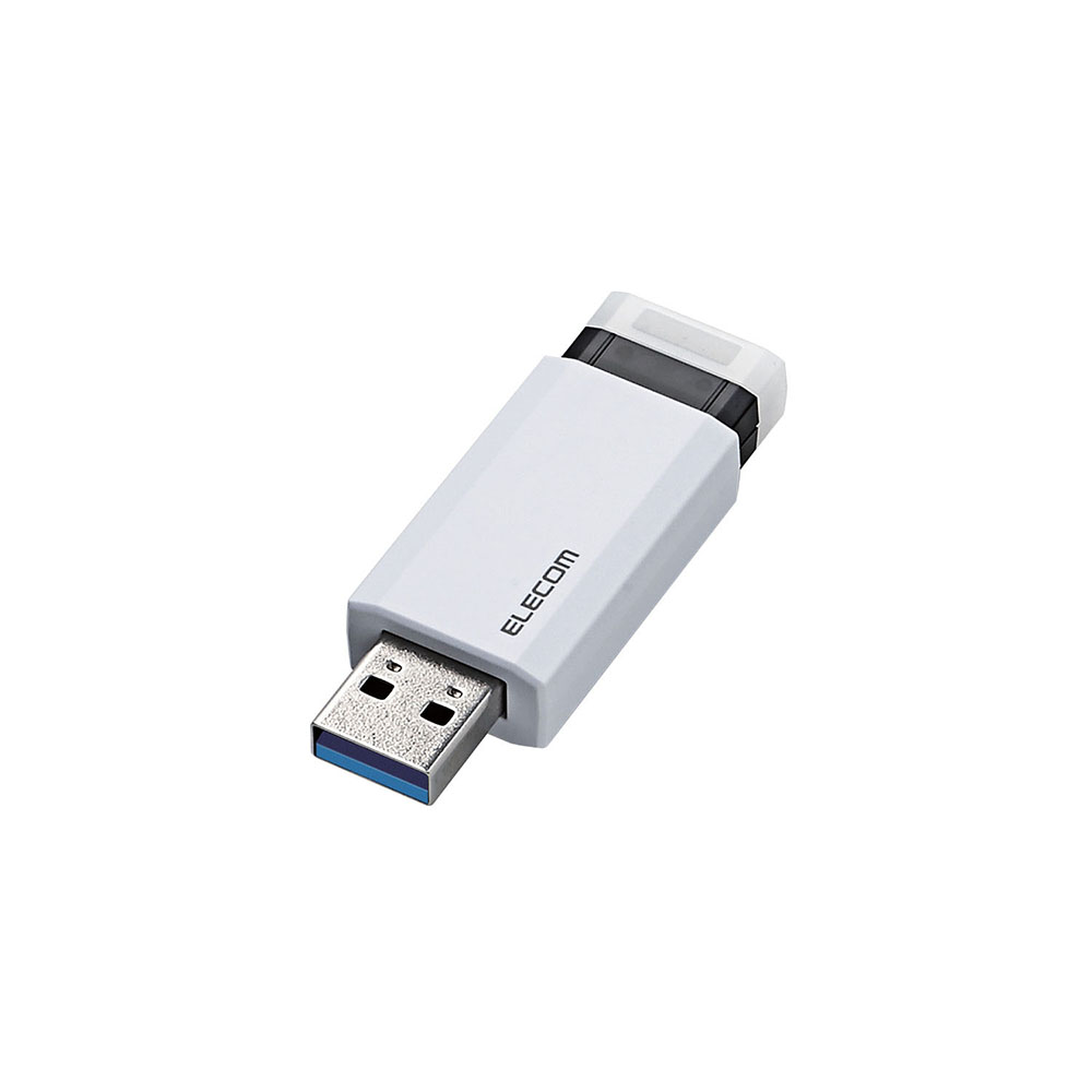 USB3.1(Gen1)対応 ノック式USBメモリ 16GB ホワイト