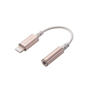 Lightning-Φ3.5mmステレオミニジャック変換ケーブル 0.1m ゴールド