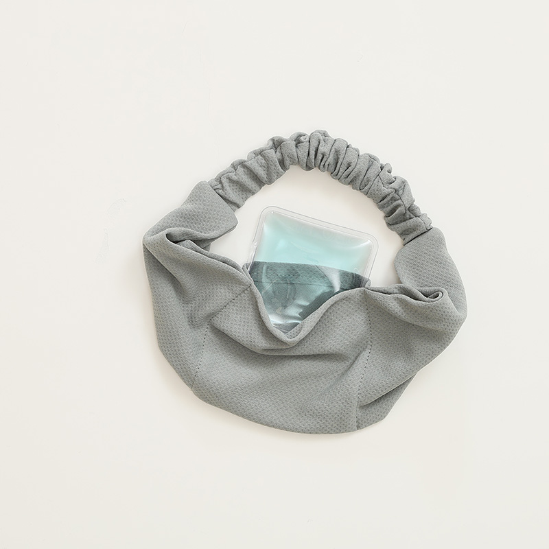 UVクールネック ヘアバンド 保冷剤付き グリーン