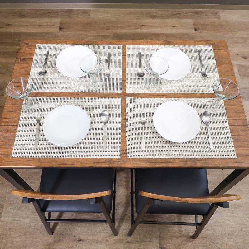 ■【F】マリー ダイニングセット4点 ヴィンテージ 幅110×奥行70×高さ72cm