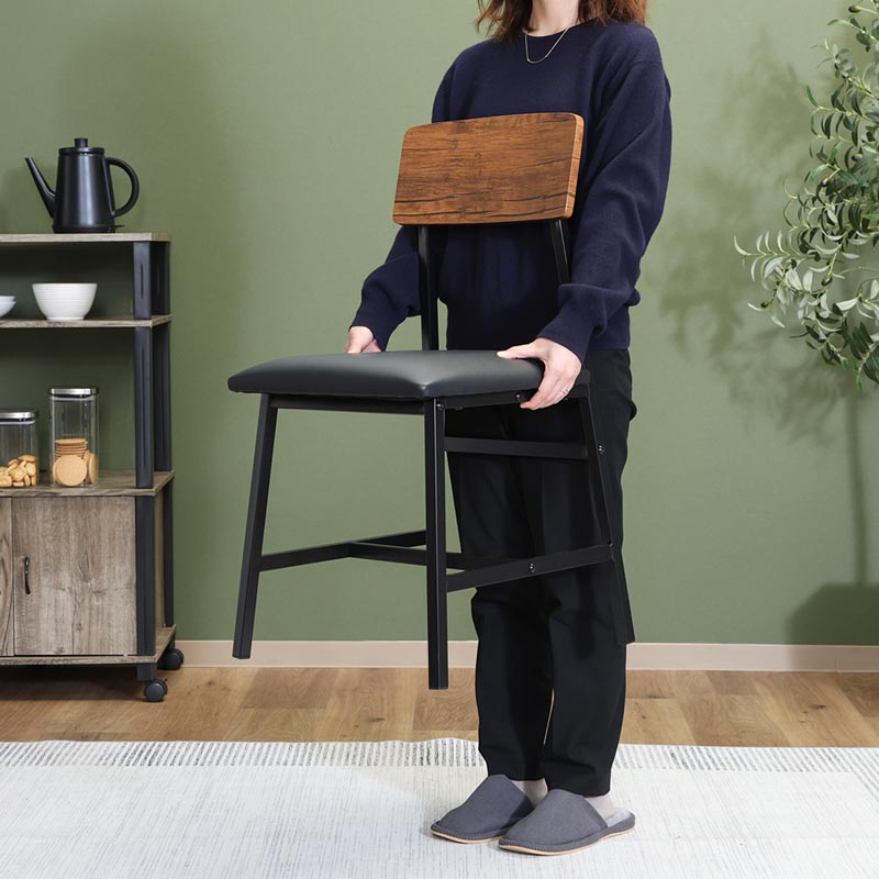 ■【F】マリー ダイニングセット4点 ヴィンテージ 幅110×奥行70×高さ72cm