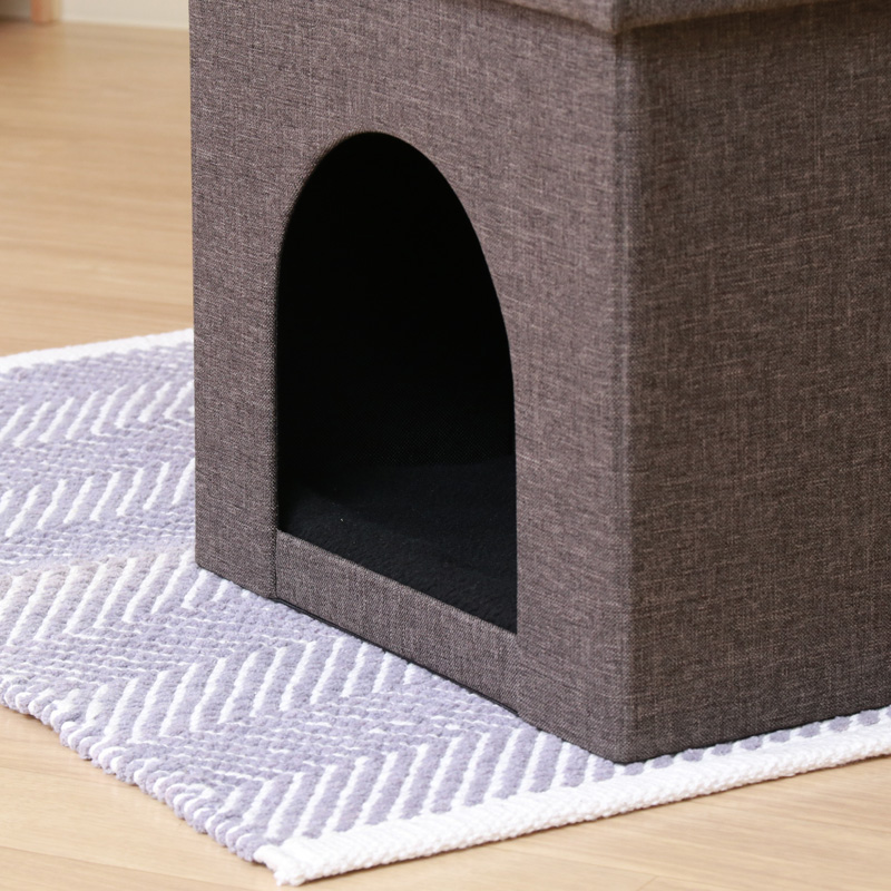 ペットハウススツール □38cm チャコール