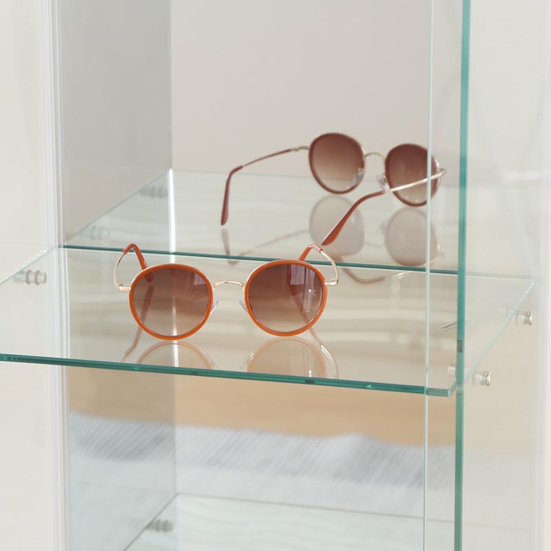 ■ガラスコレクションケース BAAL ホワイト TMG-G332-SL