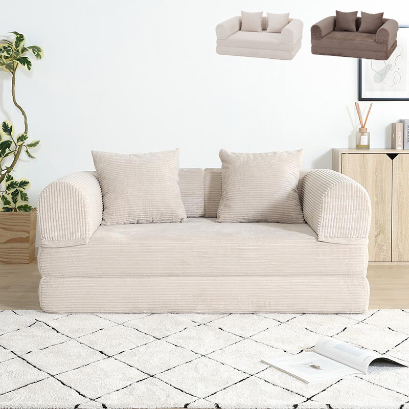 ■【F】だらりんソファ シフォン 幅140×奥行95×高さ42cm