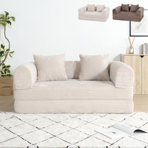 ■【F】だらりんソファ シフォン 幅140×奥行95×高さ42cm