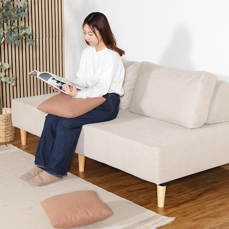 ■【F】アイランドソファ ローリー 幅189×奥行100×高さ42.5cm