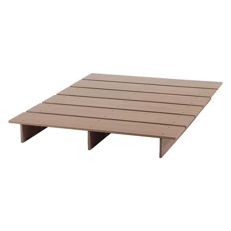 ■【F】ステージベッド SD エルウ゛ァ 幅140×奥行198×高さ18cm ナチュラル