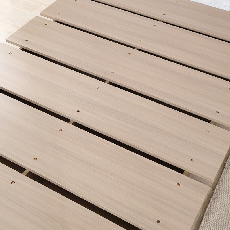 ■【F】ステージベッド SD エルウ゛ァ 幅140×奥行198×高さ18cm ナチュラル