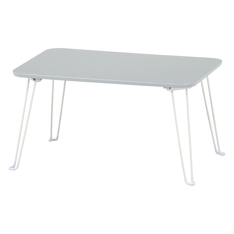 くすみカラー ローテーブル クレール グレー 60×40cm