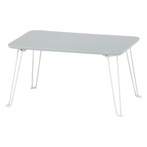 くすみカラー ローテーブル クレール グレー 60×40cm