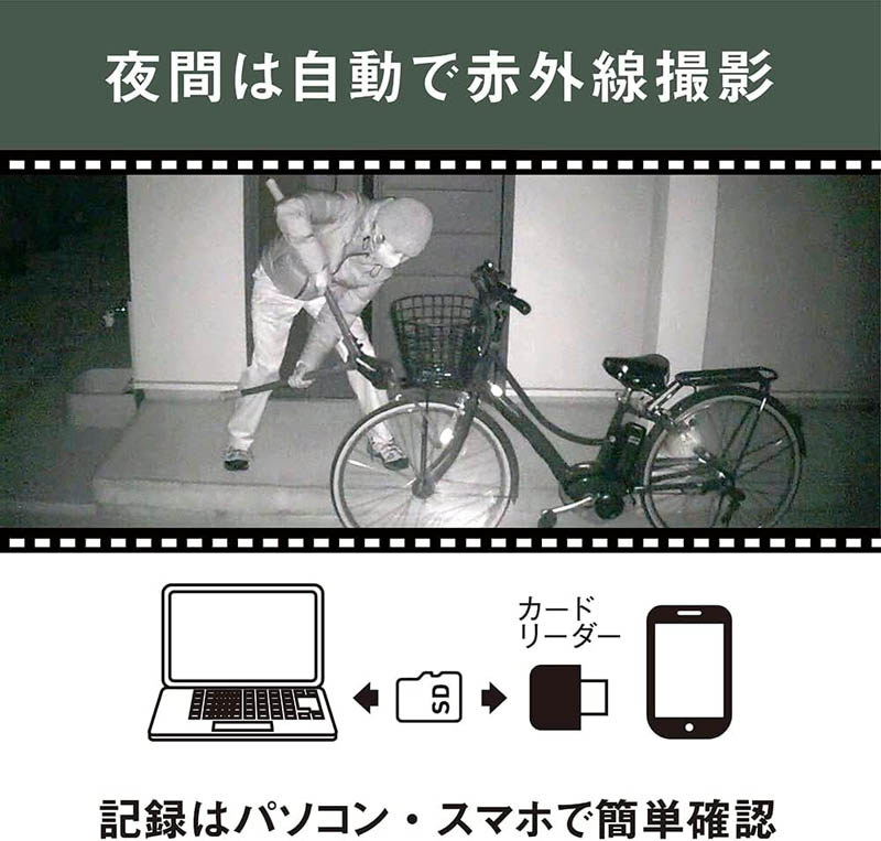 【お取り寄せ商品】乾電池式どこでもセンサーカメラ C-BT7000