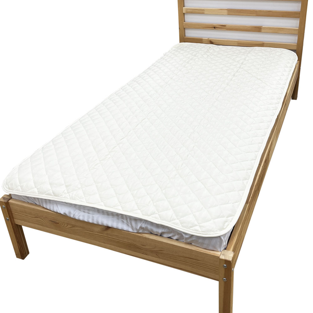 ベッドパッド(シングルサイズ) 100×200cm アイボリー