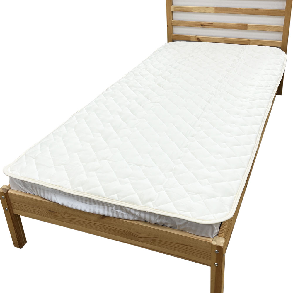 吸水速乾ベッドパッド(セミダブルサイズ)   120×200cm アイボリー