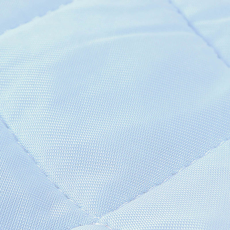 ひんやり冷感 敷パッド付 BOXシーツ シングル(100×200×30cm)ブルー