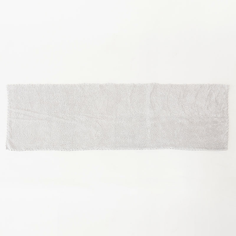 マイクロファイバー ヘアドライタオル 34×120cm ライトグレー