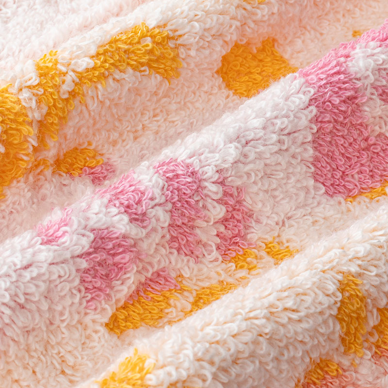 ふんわりやわらかタオル カノン 34×80cm ピンク 5枚組