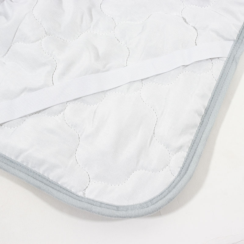 なめらか肌触り 綿100%ベロア調 敷パッド シングル(100×205cm)グレー