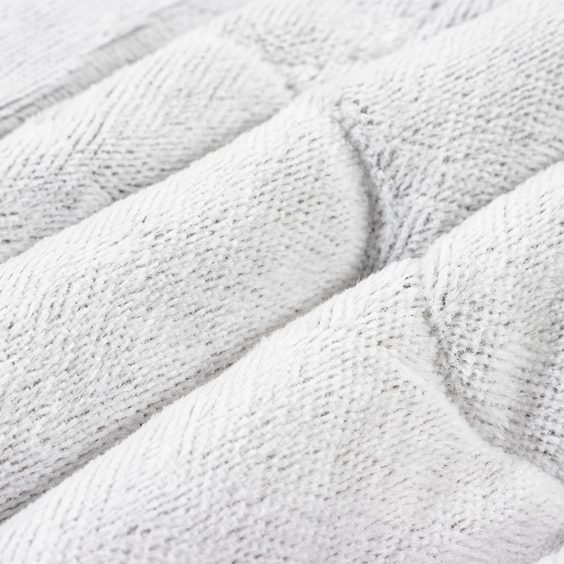 なめらか肌触り 綿100%ベロア調 敷パッド セミダブル(120×205cm)グレー