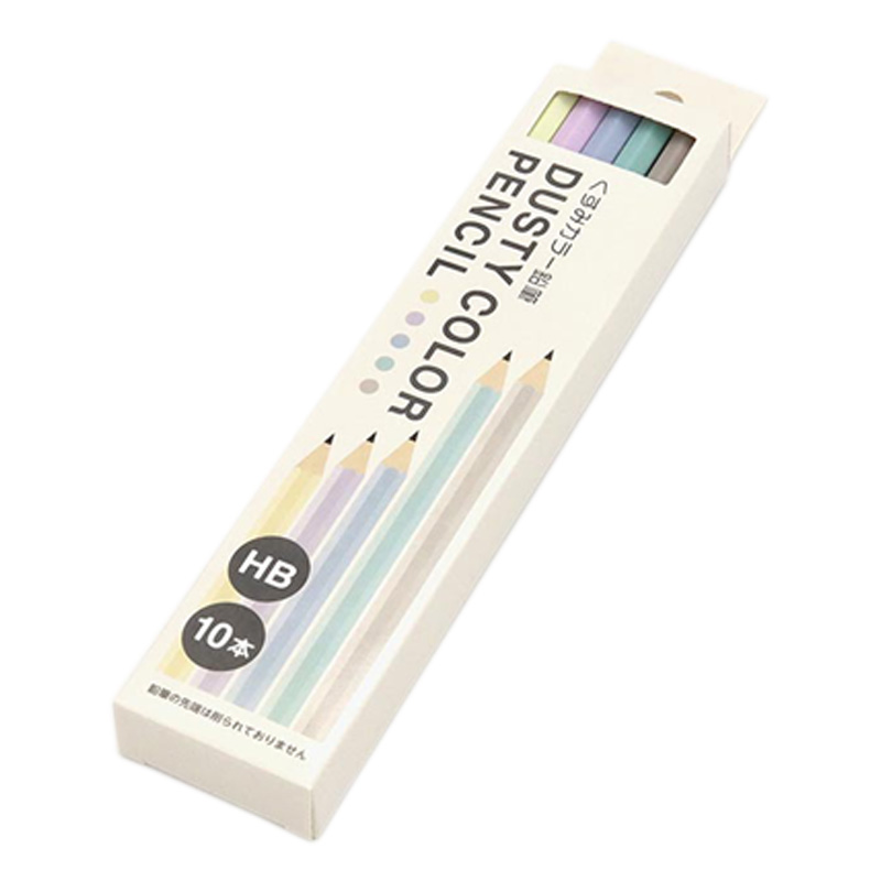 くすみカラー鉛筆 HB 10本入