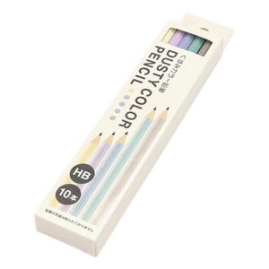 くすみカラー鉛筆 HB 10本入