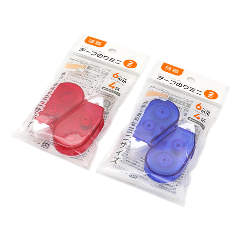 テープのりミニ 6mm幅×4m 2個組