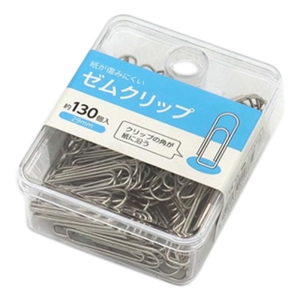 紙が傷みにくい ゼムクリップ 29mm 130個入