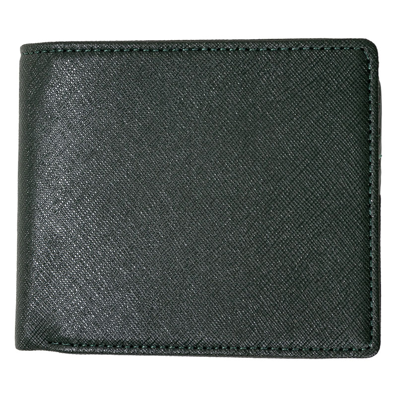 コンパクト2つ折り札入れ サフィアーノ グリーン