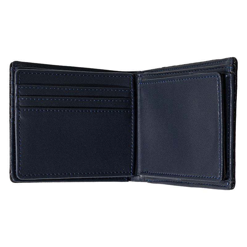 コンパクト2つ折り札入れ カーボン ブラック