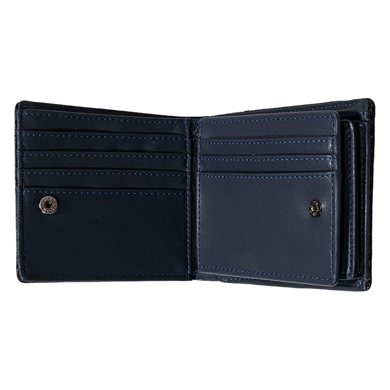 コンパクト2つ折り札入れ カーボン ブラック