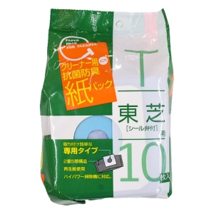掃除機用紙パック 東芝用 シール弁付 10枚入 SK-10T