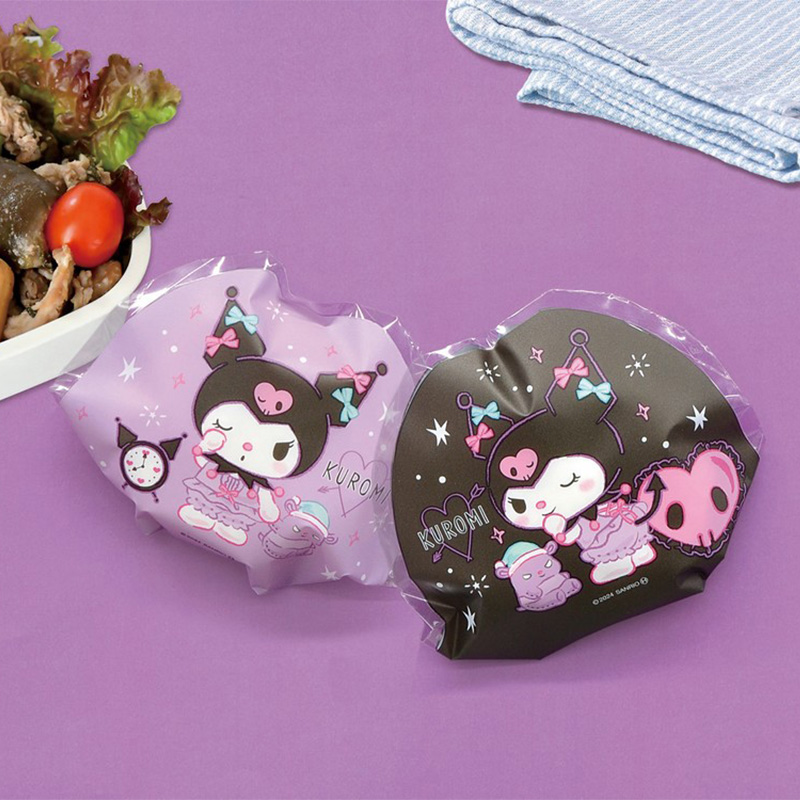 おにぎりデコパック まる型 クロミちゃん おやすみ 4枚入(2柄×各2枚)留めシール付