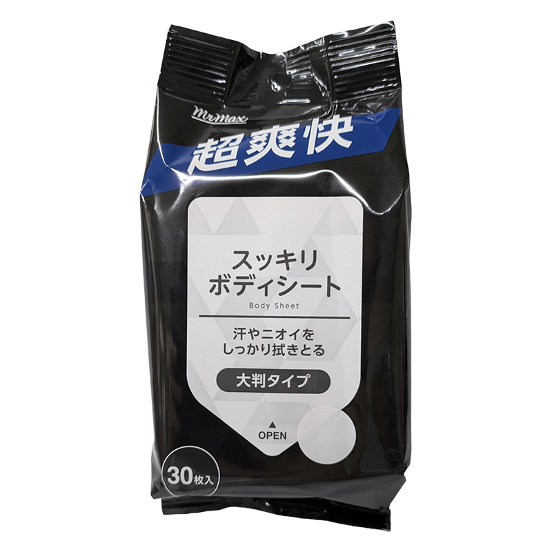 メンズ ボディシート クール 石けんの香り 30枚