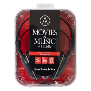 ダイナミックヘッドホン ATH-AVC200 ブラック