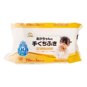 あかちゃんの手くちふき 70枚×3個