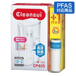 クリンスイ 浄水器ポット型 CP405W-WT お買い得セット