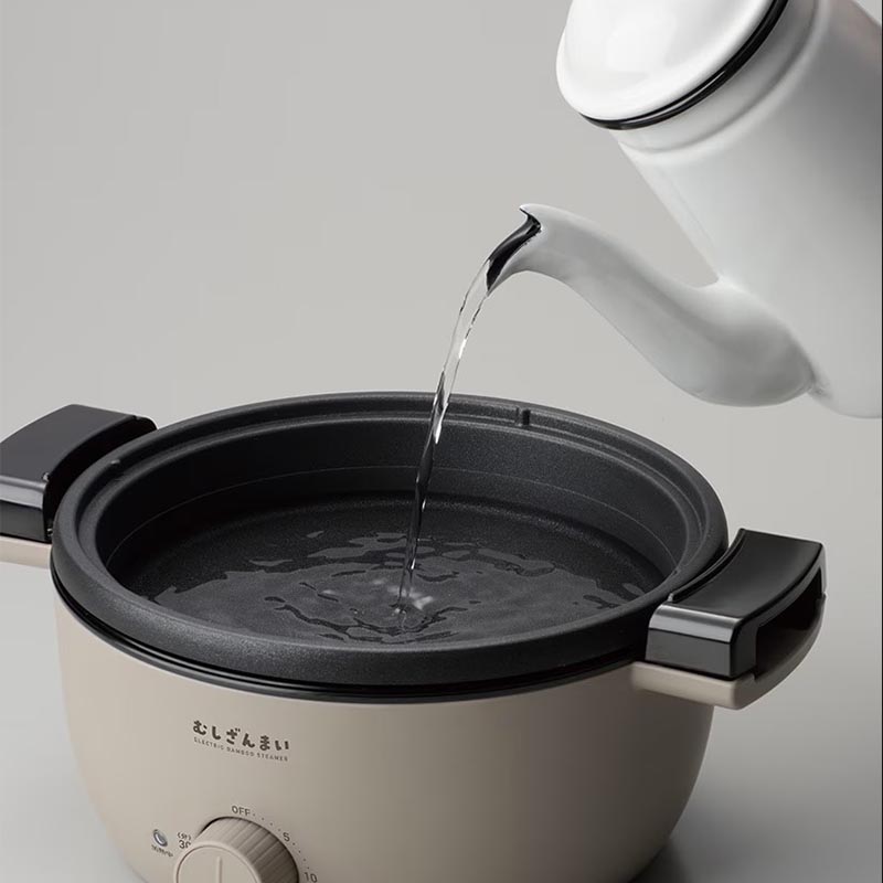 【お取り寄せ商品】電気せいろ蒸し器 むしざんまい AMZ-450GY